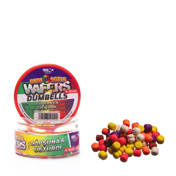 Bumbastic Wafters Dumbells Pentru Banda Capsuna & Usturoi (Mix Culori) 4-5Mm 15G