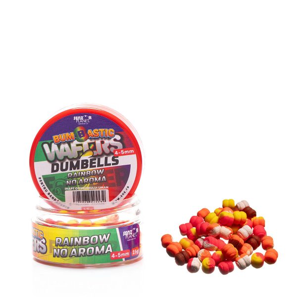 Bumbastic Wafters Dumbells Pentru Banda Rainbow No Aroma (Mix Bicolor) 4-5Mm 15G