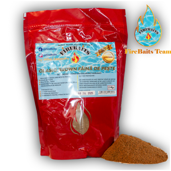 Nada Clasic Brown Faina De Peste, 1Kg – Firebaits Nada Clasic Brown Faina De Peste, 1Kg – Firebaits