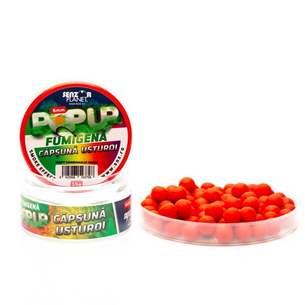 Pop-Up Fumigena Capsuna & Usturoi (Rosu) 6Mm 15G
