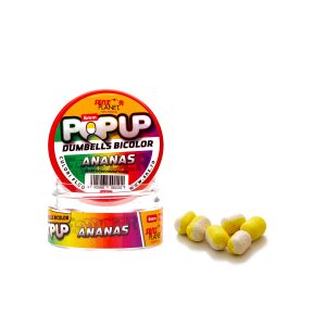 Pop-Up Dumbells Bicolor Ananas (Alb-Galben) 6Mm 15G
