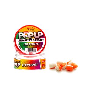 Pop-Up Dumbells Bicolor Usturoi (Alb-Portocaliu) 6Mm 15G Pop-Up Dumbells Bicolor Usturoi (Alb-Portocaliu) 6Mm 15G