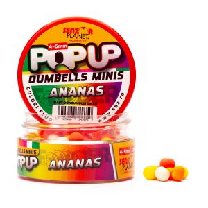 Pop-Up Dumbells Minis Ananas (Mix Culori) 4-5Mm 10G