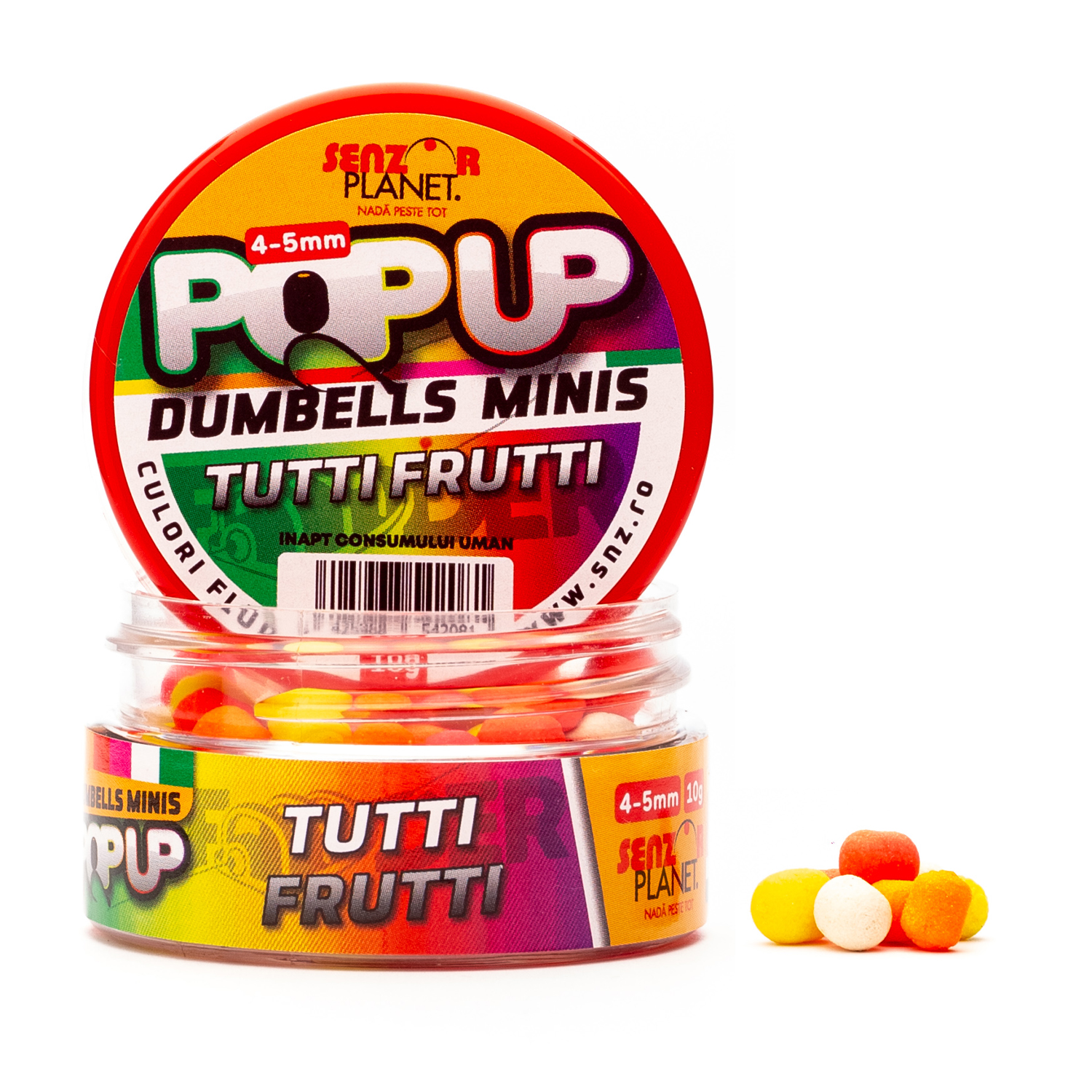 Pop-Up Dumbells Minis Tutti Frutti (Mix Culori) 4-5Mm 10G