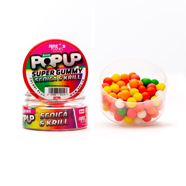 Pop-Up Scoica & Krill (Mix Culori) 6Mm 15G