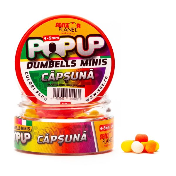 Pop-Up Dumbells Minis Capsuna (Mix Culori) 4-5Mm 10G
