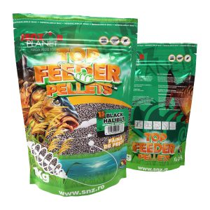 Top Feeder Pellets Black Halibut (Negru) 1.5Mm 1Kg