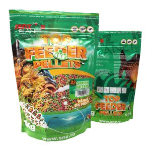 Top Feeder Pellets Green Betain (Mix Culori) 2.5Mm 1Kg