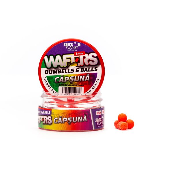 Wafters Dumbells & Balls Capsuna (Rosu) 6Mm 15G Wafters Dumbells & Balls Capsuna (Rosu) 6Mm 15G