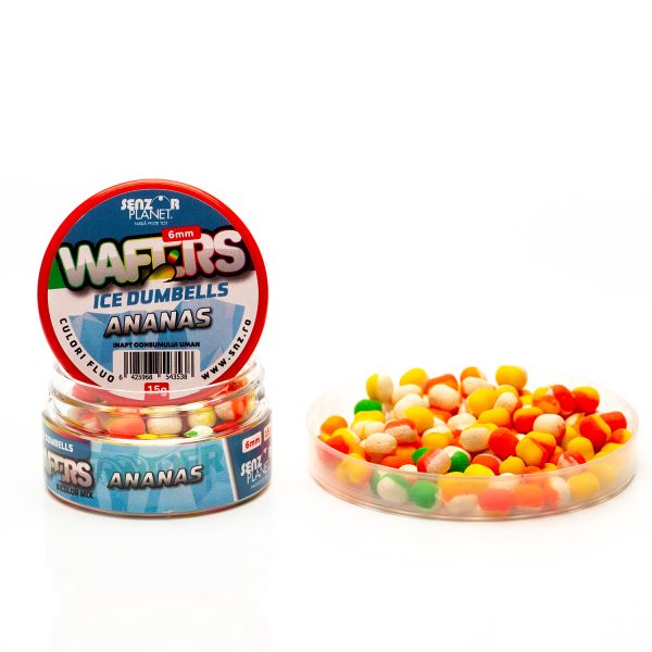 Wafters Ice Dumbells Bicolor Ananas (Mix Bicolor) 6Mm 15G