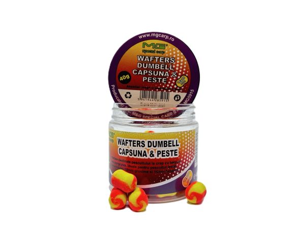 Wafters Dumbell Capsună & Pește 10Mm Mg5915