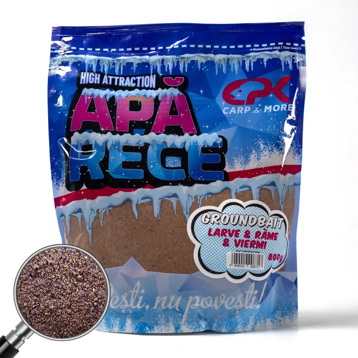 Apa Rece Groundbait Rame &Amp; Viermi &Amp; Larve 800G