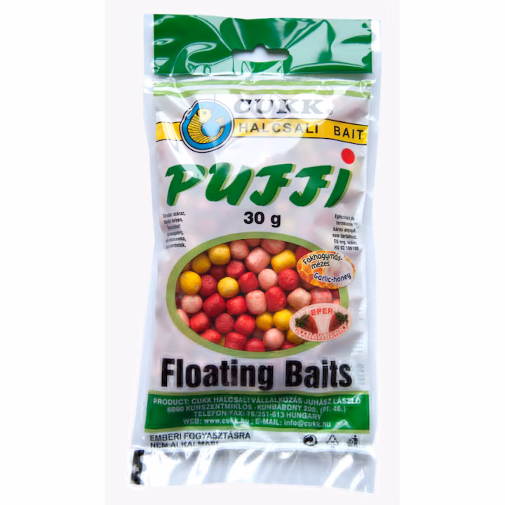 Momeala Carlig, Cukk, Momeala Expandata Puffi, Mediu, Trio Miere &Amp; Capsuna &Amp; Usturoi, 30G