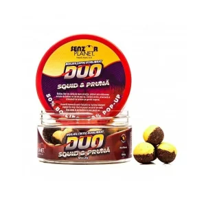 Boilies Senzor Duo Squid Pruna 16-20Mm 150G Boilies Senzor Duo Squid Pruna 16-20Mm 150G